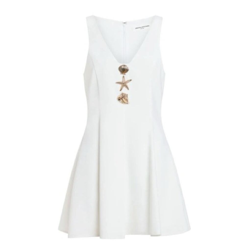 Amanda Uprichard Aries Mini Dress in White S - Picture 3 of 10